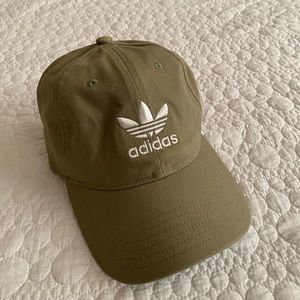 ADIDAS olive green relaxed fit adjustable hat